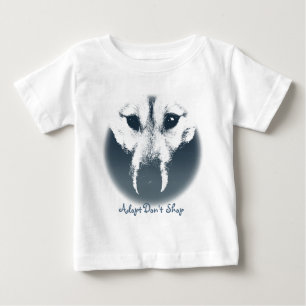 Småbarn Varg Valp Dress Husky Puppy Baby Ddress Tee