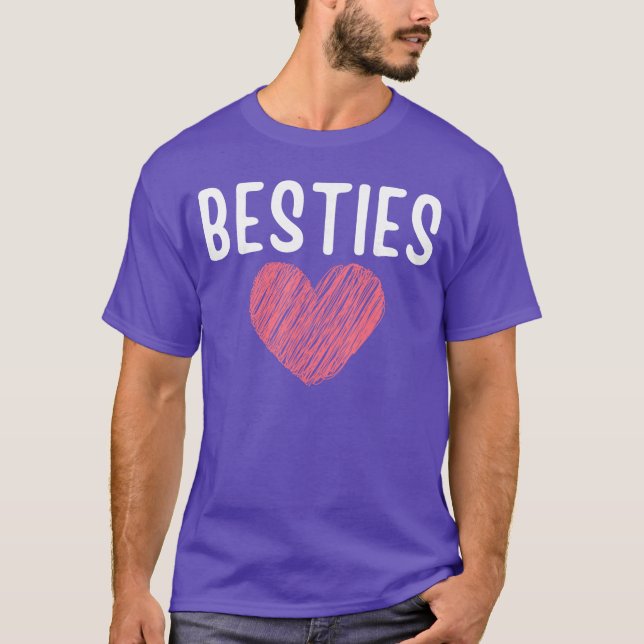 Småbarns bästa vän Matching Bestie Squad T Shirt (Framsida)