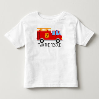 Småbarns brandbil födelsedag: Två till räddningen T Shirt