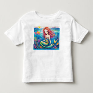 Småbarns linne - Lilla sjöjungfrun T Shirt