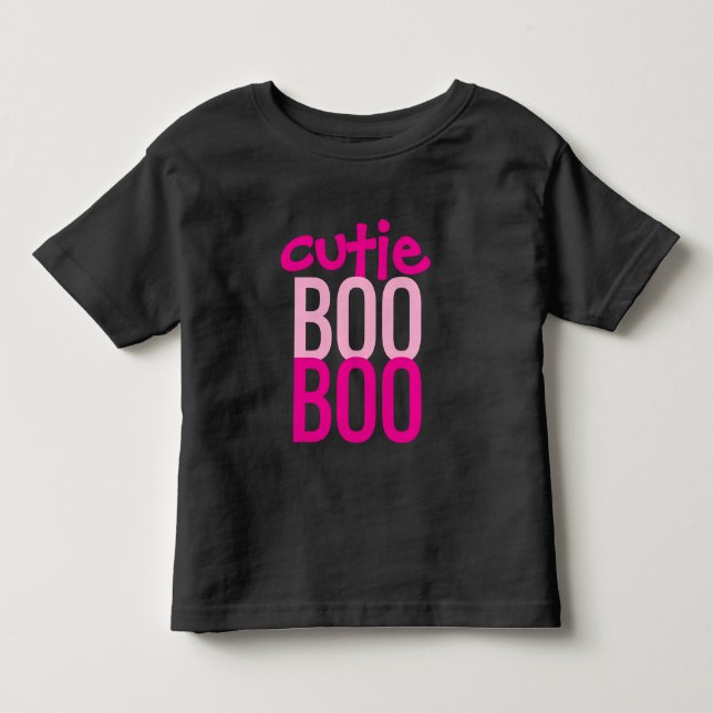 Småbarns T-Shirt : HALLOWEEN Cutie Boo #3 (Framsida)