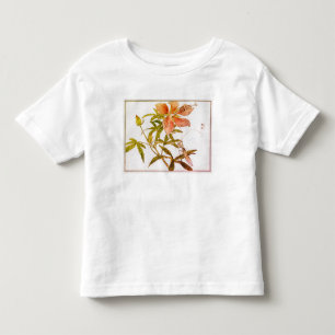 SMÅBARNS T-SHIRT MED BLOMMOR ANPASSAT NAMN