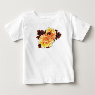 SMÅBARNS T-SHIRT MED BLOMMOR EGET NAMN