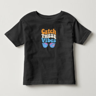 Småbarns T-Shirt – Snygg Retro Solglasögon Grafik