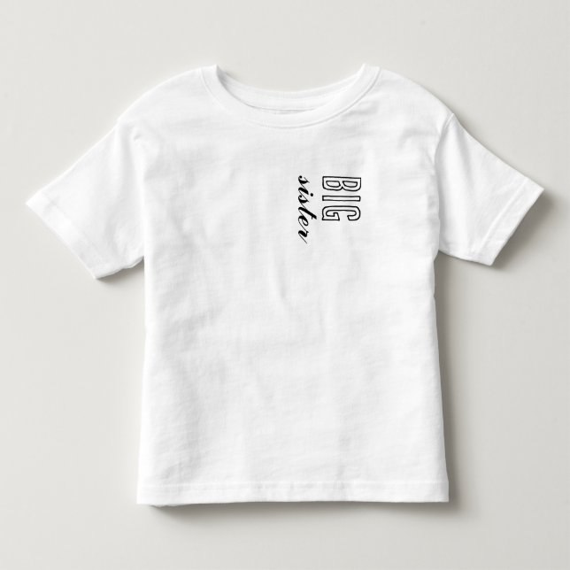 Småbarns-T-shirt - Stor syster T Shirt (Framsida)