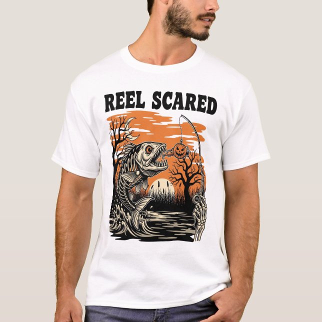 Småbarnsfiske Halloween T Shirt (Framsida)
