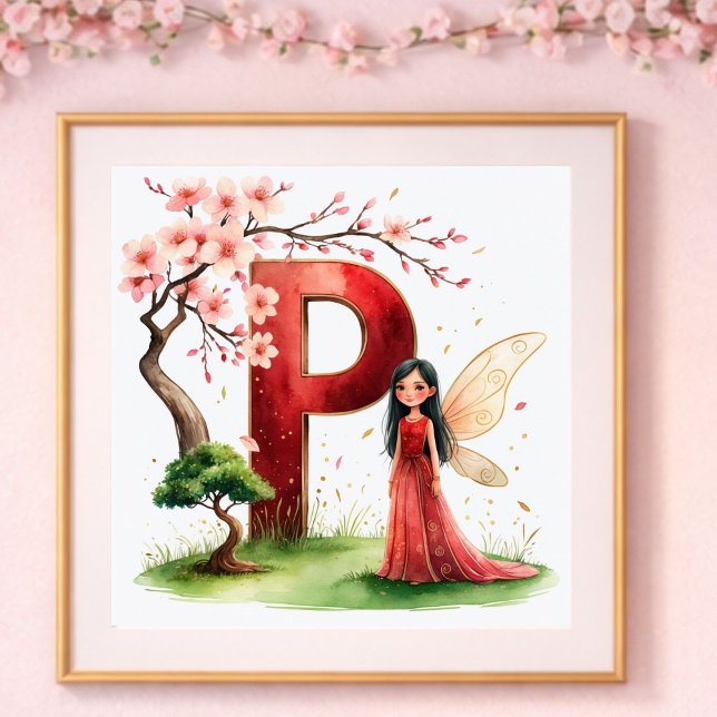 Småbarnsrum Brev P Fe Féblommor Poster (Skapare uppladdad)