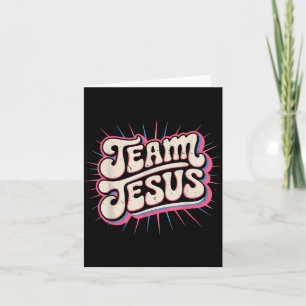 Småbarnsteam Jesus Familj Matchande Kristet Tro Kort