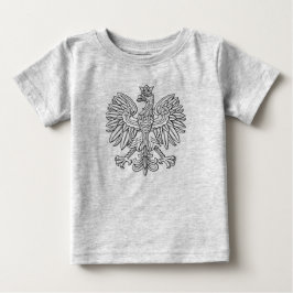 Småbarnströja med polskt emblem tee shirt