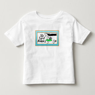 Småbarnt-skjortan surfa göra en birdie och vinkar t-shirt