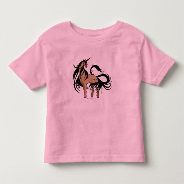 SmåbarnUnicornskjorta T Shirt (Framsida)