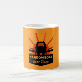 Småbåtar och kanalbåtsgåvor kaffemugg