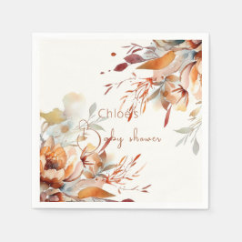 Småblommor, babydusch pappersservett