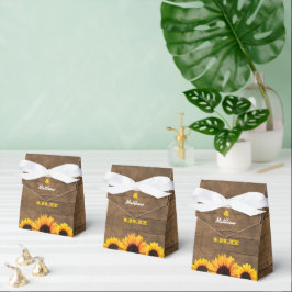 Småblommor och Rustic Wood Wedding Favor Box Presentaskar