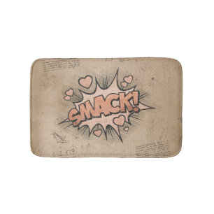 SMACK! Vintage Tecknad Bok Steampunk Pop Art Badrumsmatta