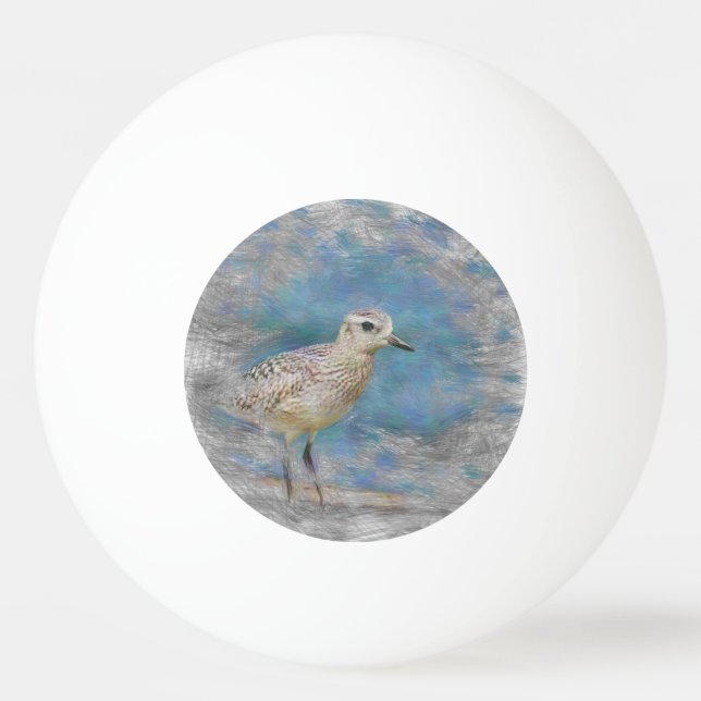 Småfågel av konstdjur pingisboll (Framsidan)