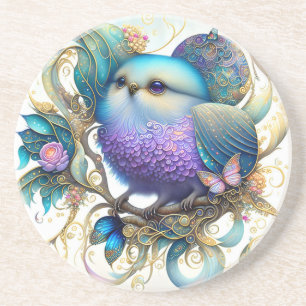 SmåFantasy Bird on a Twig Underlägg