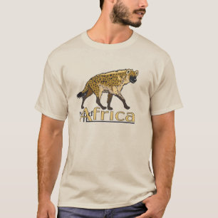 Småfärgad hyena t shirt