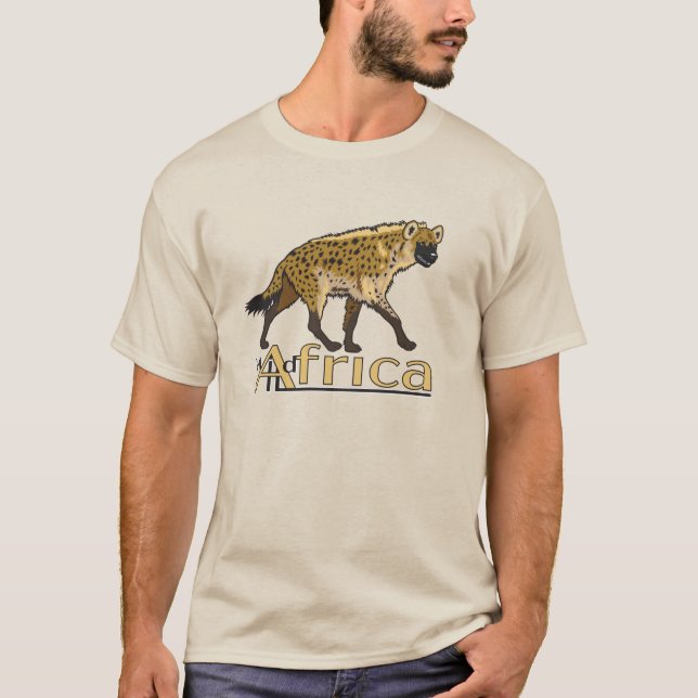 Småfärgad hyena t shirt (Framsida)