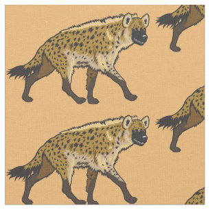 Småfärgad hyena tyg
