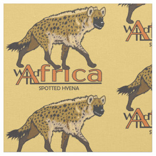 Småfärgad hyena tyg