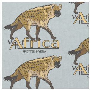 Småfärgad hyena tyg