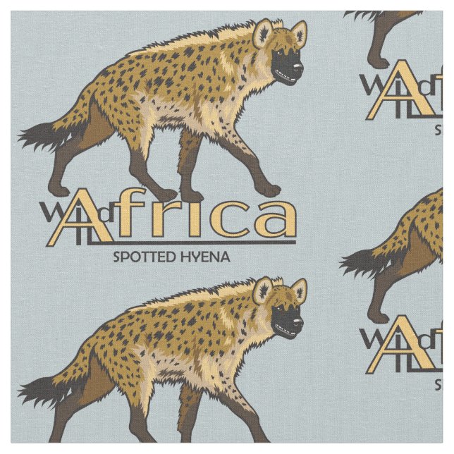 Småfärgad hyena tyg (Närbild)