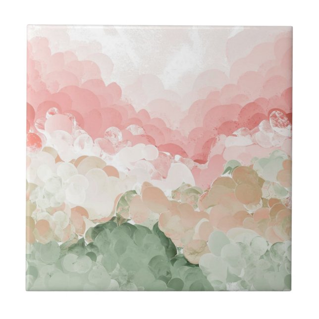 Småfärgsfärg liten kakelplatta (Framsidan)