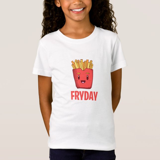 Småfisk TGIF för roligt snabbmat för T Shirt (Framsida)