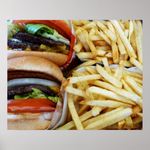 Småfiskar för hamburgare n poster