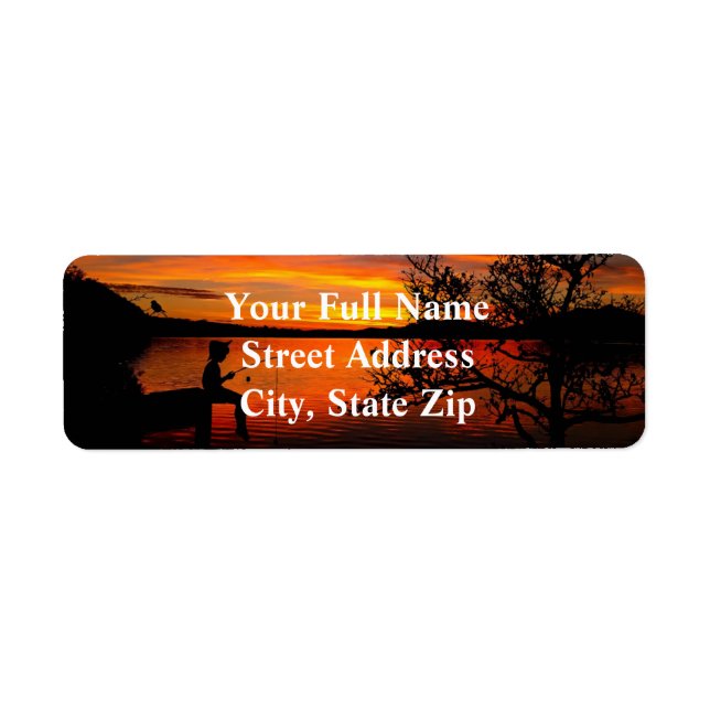 Småfiske Returadress Etikett (Framsidan)