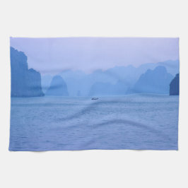 Småfiskefartyg i Ha Long Bay - Vietnam, Asien Kökshandduk