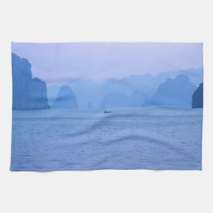 Småfiskefartyg i Ha Long Bay - Vietnam, Asien Kökshandduk