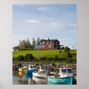 Småfiskesamhälle nära Grande-Riviere. Poster