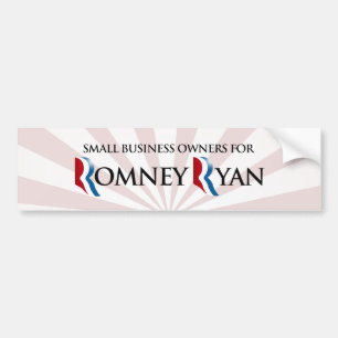 SMÅFÖRETAGARE FÖR ROMNEY RYAN.png Bildekal