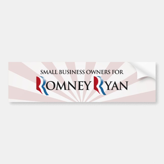 SMÅFÖRETAGARE FÖR ROMNEY RYAN.png Bildekal (Framsidan)