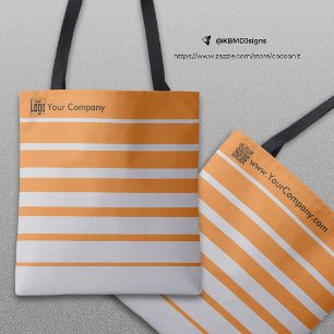 Småföretagsfrämjande Logotyp Namn Grått Orange Tygkasse