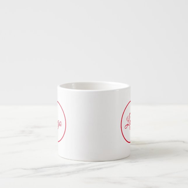 Småföretagsledare kopp espressomugg (Framsidan)
