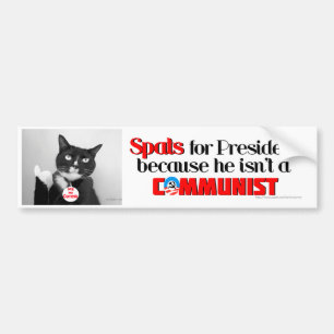 Smågräl ingen Commiekatt för presidentbildekal Bildekal