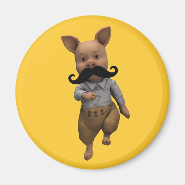 Smågrisar med kräftvärk magnet (Framsidan)