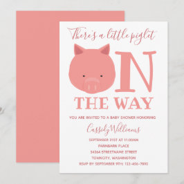 Smågrisar på babyskabruk inbjudningar