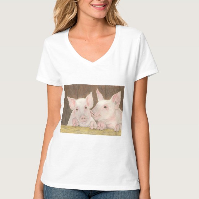 Smågrisar T Shirt (Framsida)