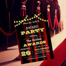 Småinbjudan till Party Velvet & Guld