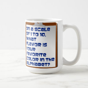 Smak av alfabetet-mugg kaffemugg