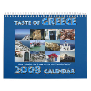Smak av den Grekland 2008 kalendern Kalender