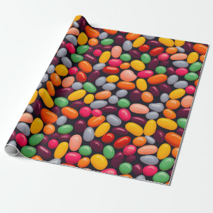Smak av gelébönor och sortering av färg presentpapper