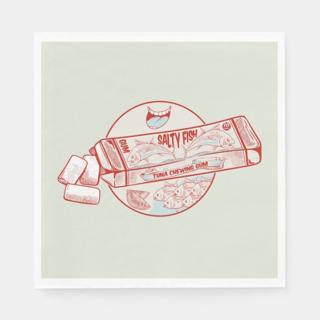 Smak av tuggummi pappersservett (Framsidan)