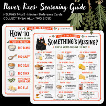 SMAK FIXAR-KRYDDNING GUIDE • KÖK REFERENS