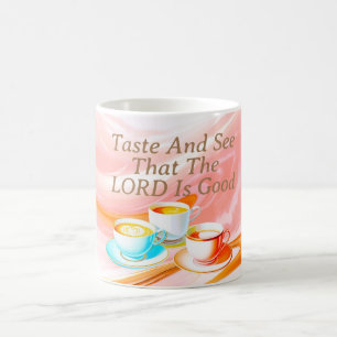 Smaka och se att Herren är Bra, Rosa Kaffemugg