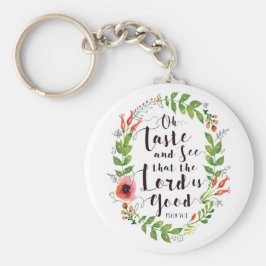 Smaka och se Herren är Bra Nyckelring